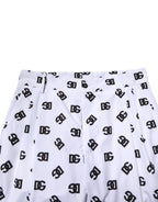 Dolce & Gabbana White Logo Cotton Skinny Denim Trouser Pants