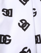 Dolce & Gabbana White Logo Cotton Skinny Denim Trouser Pants