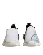 Dolce & Gabbana White Black Low Top Sorrento Sneakers Shoes
