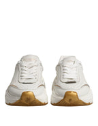 Dolce & Gabbana White Gold Daymaster Low Top Sneakers Shoes
