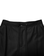 Dolce & Gabbana Solid Black Cargo Jogger Men Sweatpants Pants