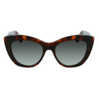 Salvatore Ferragamo Brown Acetate Sunglasses
