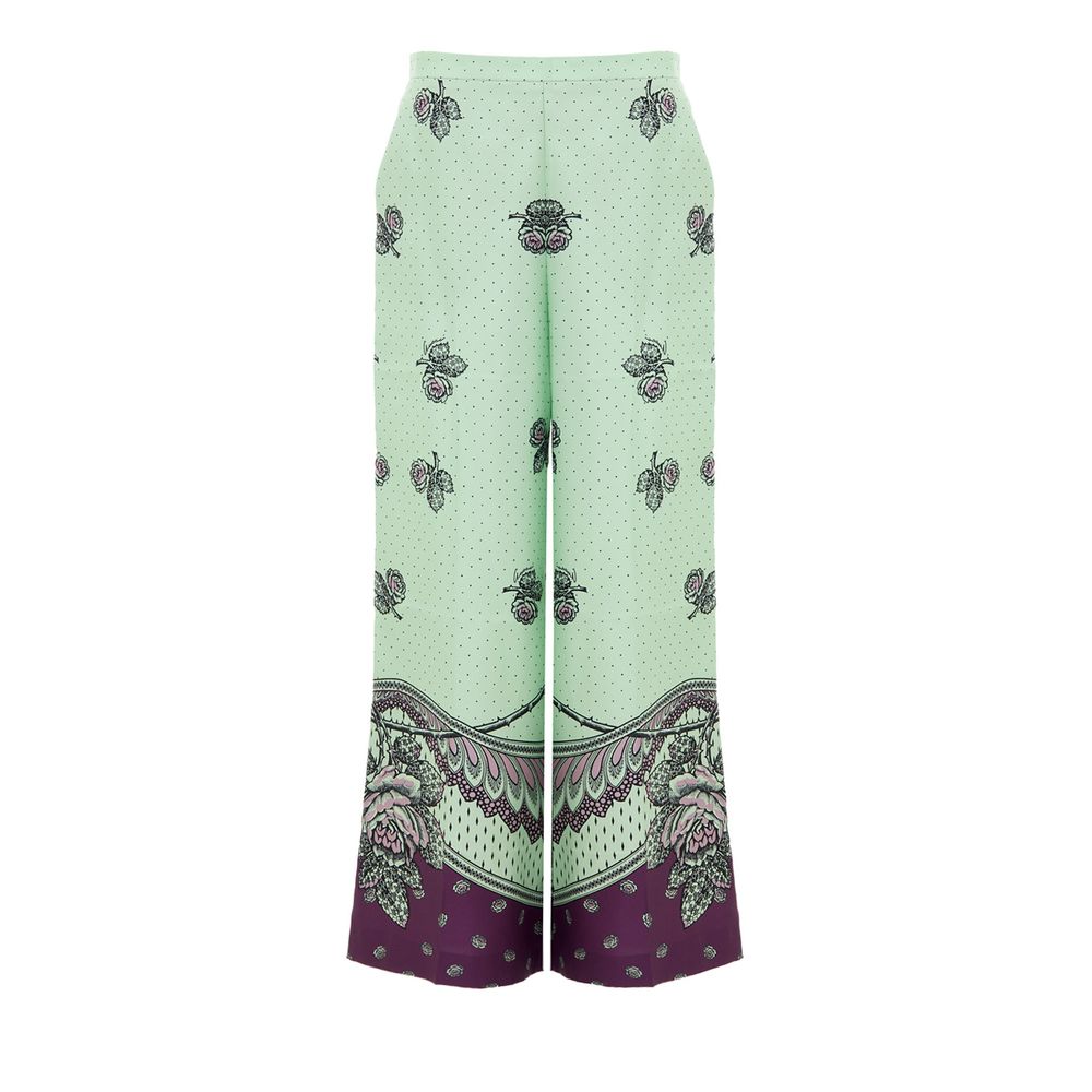 Gucci Green Silk Casual Pants