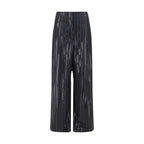 Brunello Cucinelli Gray Fleece Wool Casual Pants