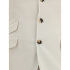 Brunello Cucinelli Beige Cotton Two-Piece Suit
