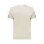 Tommy Hilfiger Beige Cotton Men T-Shirt