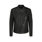 Belstaff Black Lamb Ovis Aries Aries Leather Jacket