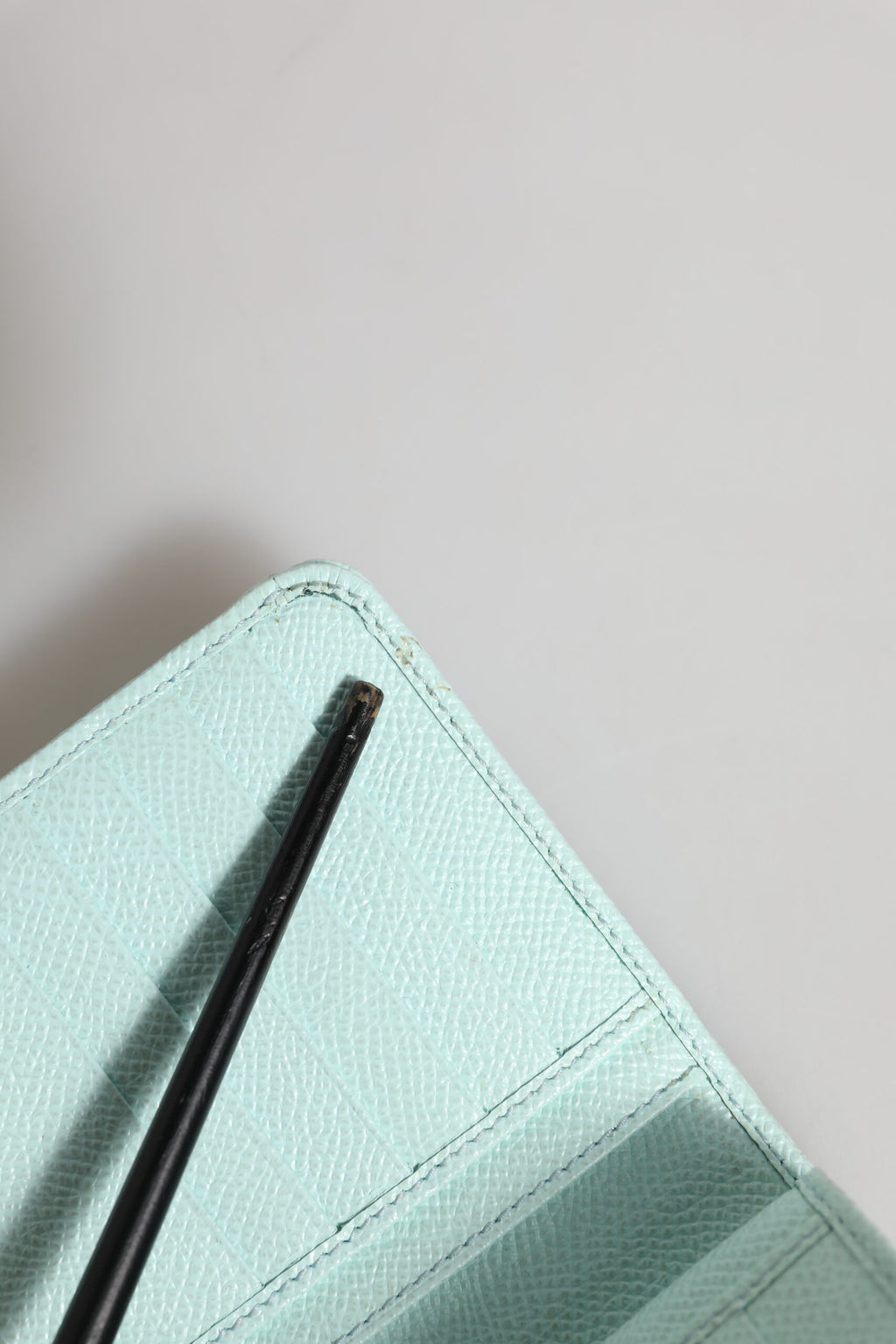 Dolce & Gabbana Mint Green Leather Bifold Continental Clutch Wallet
