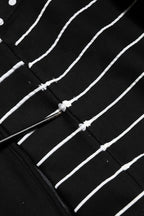 Dolce & Gabbana Black Stripes Hooded Men Sweatshirt Sweater