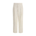 Fabiana Filippi Beige Cotton Casual Pants