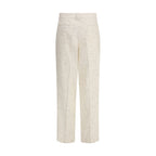 Fabiana Filippi Beige Cotton Casual Pants