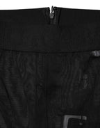 Dolce & Gabbana Black Nylon Leggings Stretch Pants