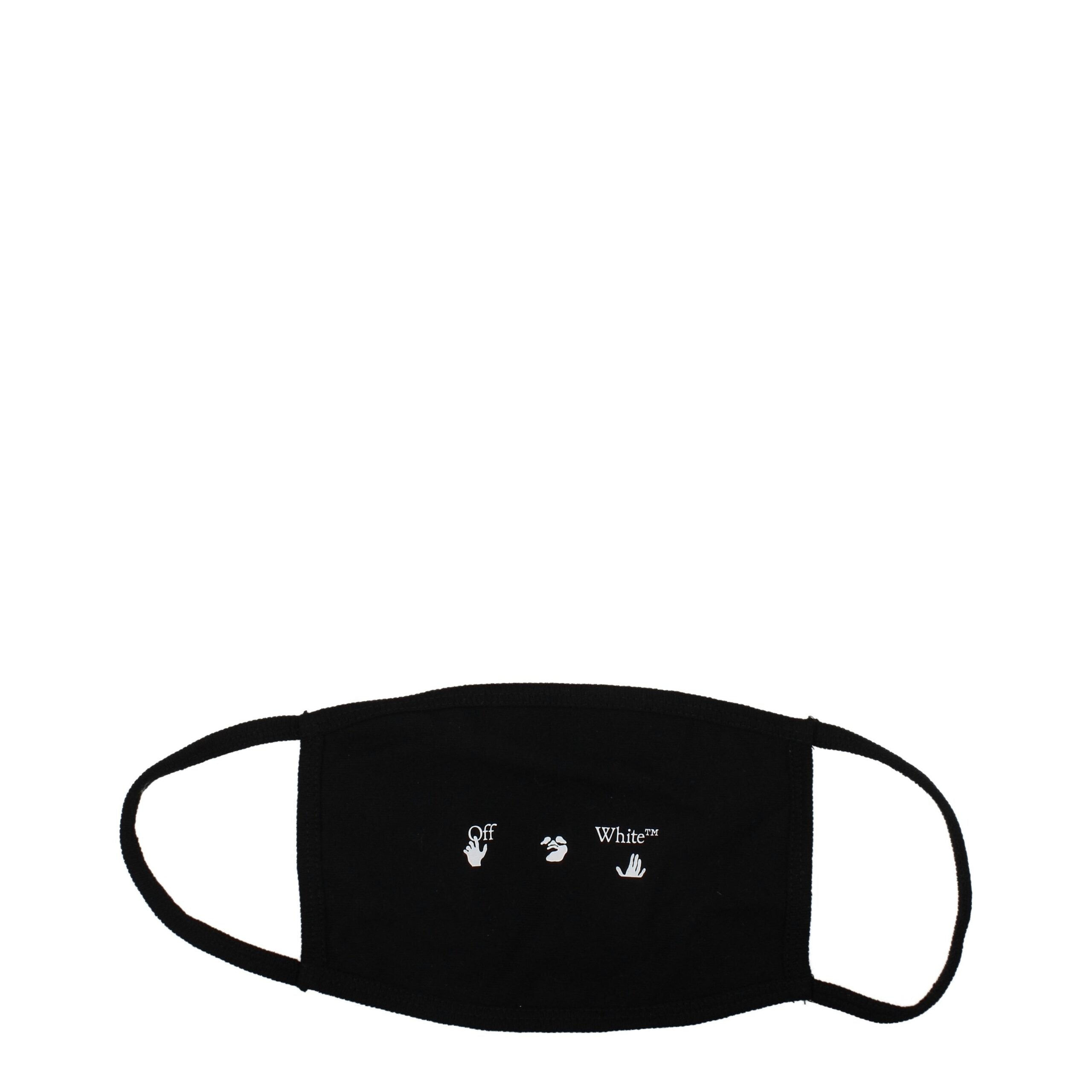 Off-White Black Cotton Facemask