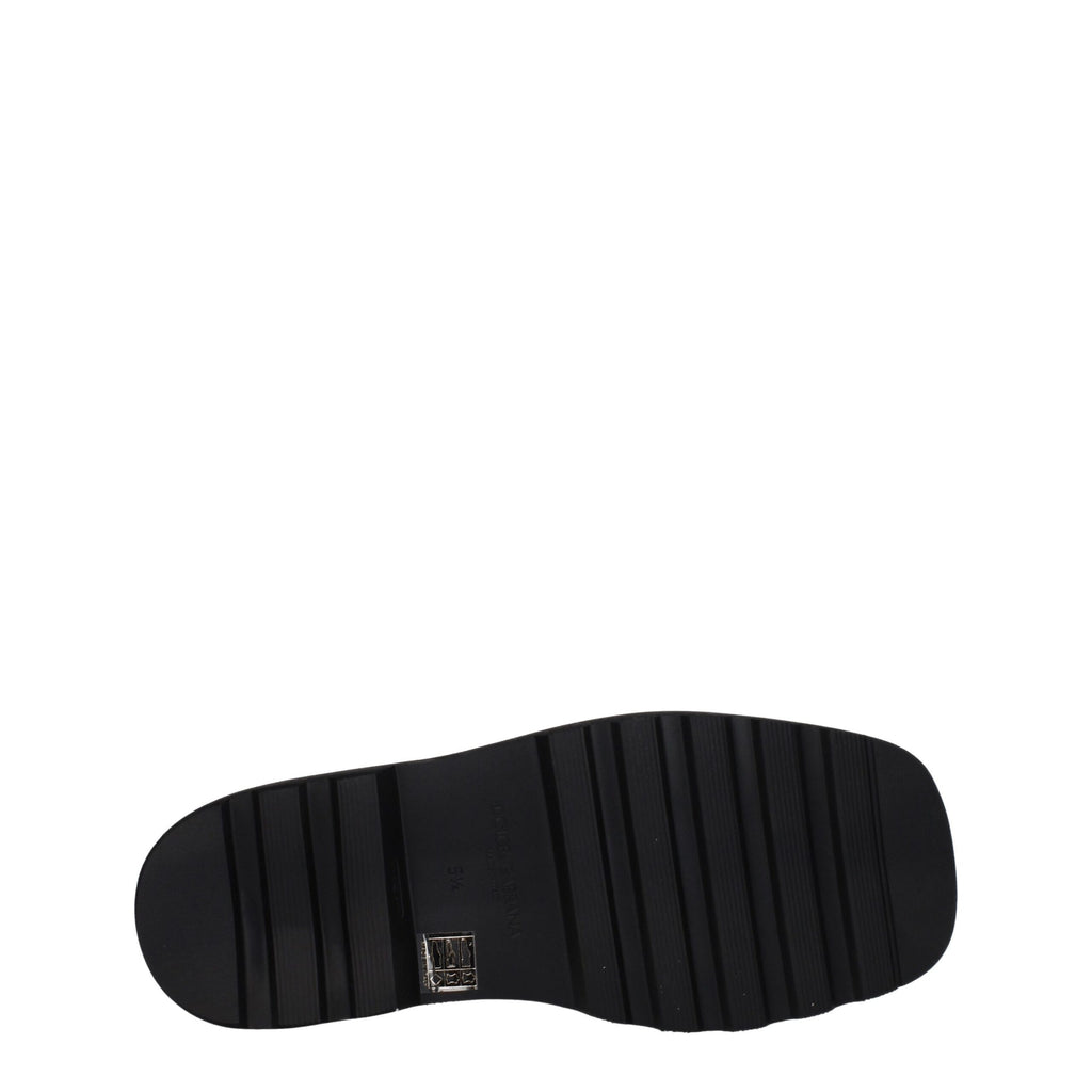Dolce & Gabbana Black Leather Oxfords And Derbies