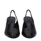Max Mara Black Leather High Heel Pumps