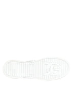 Dolce & Gabbana Green Portofino Crystal DG Logo Sneakers Shoes