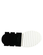 Dolce & Gabbana White Black Low Top Sorrento Sneakers Shoes
