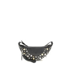 Valentino Garavani Black Calf Leather Bos Taurus Shoulder Bag