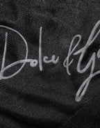 Dolce & Gabbana Black Polyester Pullover Sweatshirt Sweater