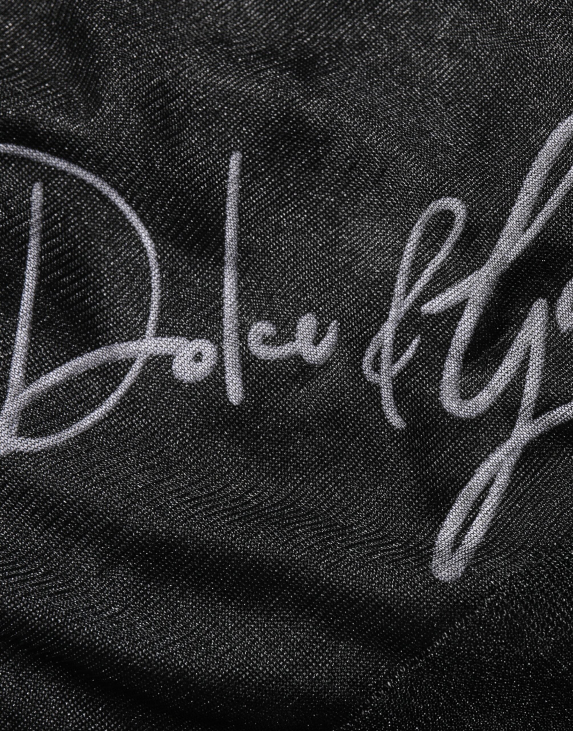 Dolce & Gabbana Black Polyester Pullover Sweatshirt Sweater