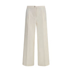 Cruna Beige Polyester Casual Pants