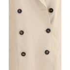 Brunello Cucinelli Beige Cotton Coat