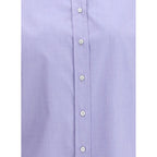 Brunello Cucinelli Blue Cotton Dress Shirt
