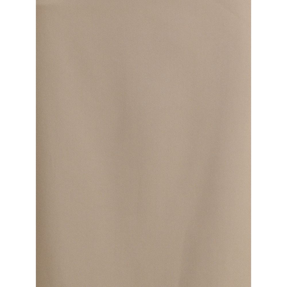 Brunello Cucinelli Gray Acetate Midi Skirt