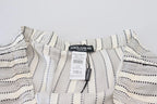 Dolce & Gabbana White Stripes Silk Lounge Trouser Pants