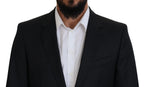 Dolce & Gabbana Melange Grey Wool 2 Piece MARTINI Suit