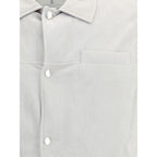 Brunello Cucinelli Gray Leather Jacket