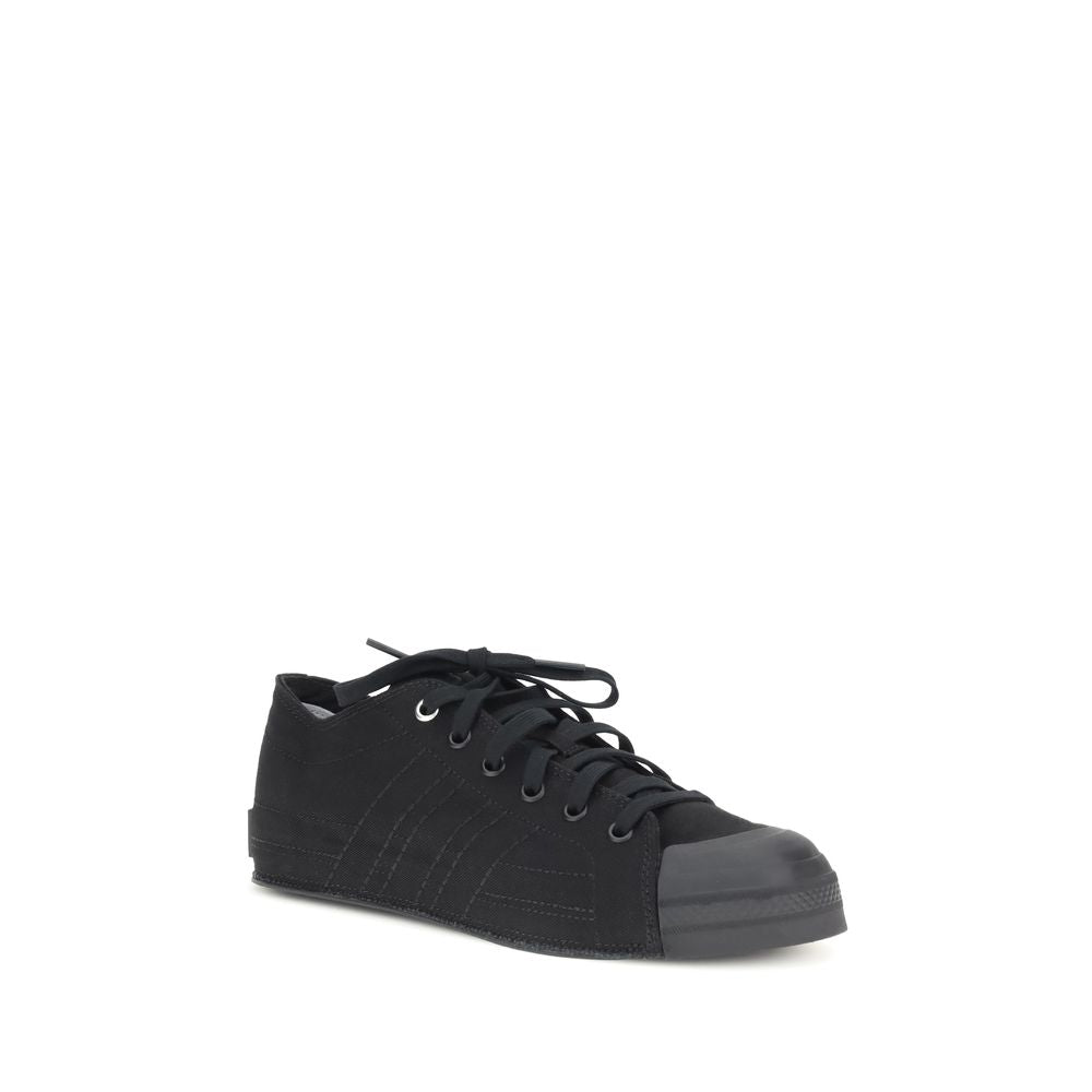 Y-3 Black Fabric Athletic Sneakers