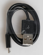 Dolce & Gabbana Black Leather Exotic Skin 3000mAh Power Bank Charger USB