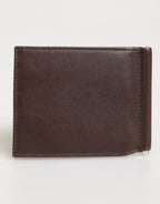 Dolce & Gabbana Brown Leather DG Logo Engrave Bifold Card Holder Wallet