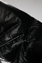 Dolce & Gabbana Black Logo Full Zip Hooded Quilted Jacket