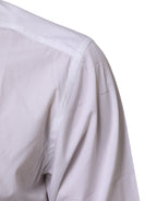 Dolce & Gabbana White Cotton Slim Fit Dress Formal Men Shirt