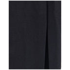 Alessandra Rich Black Wool Long Skirt