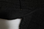 Dolce & Gabbana Black Silk Jacquard DG Polo Shirt T-shirt