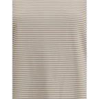 Brunello Cucinelli Beige Cotton T-Shirt