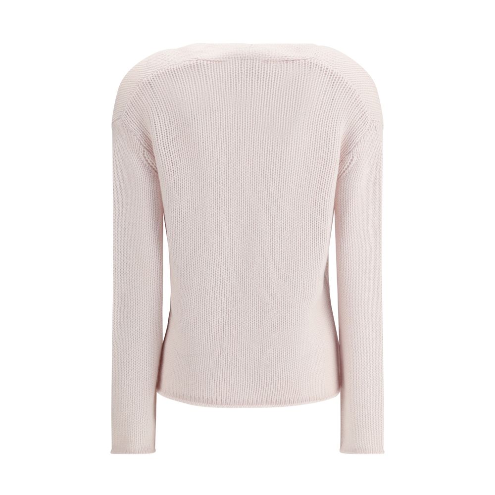 Forte_Forte White Wool Sweatshirt