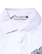 Dolce & Gabbana White Cotton DG Heart Logo Embroider T-shirt