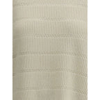 Brunello Cucinelli White Cashmere Sweater