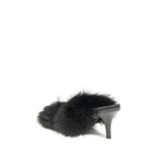 Pedro García Black Leather Stiletto Heel Sandals