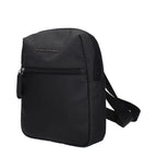 Piquadro Black Fabric Crossbody Bag