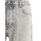 Haikure Blue Cotton Straight-Leg Jeans