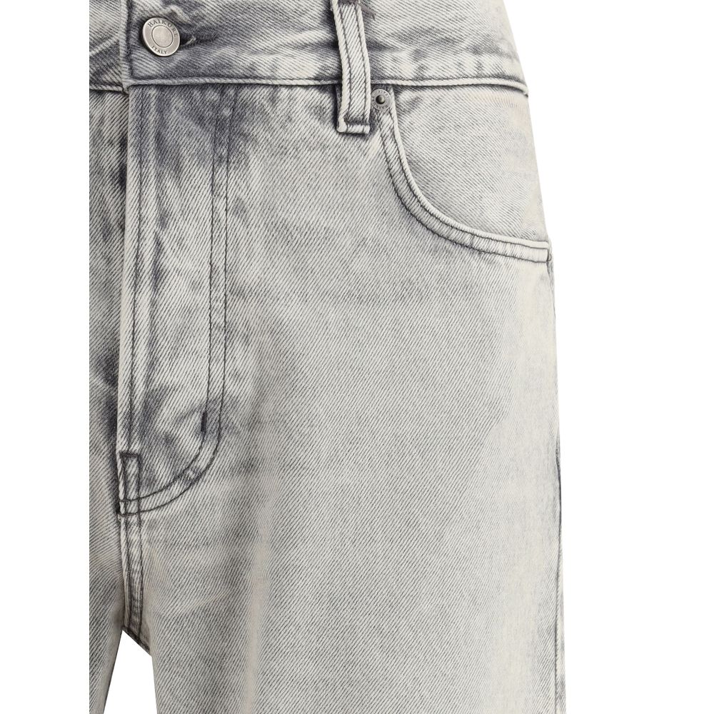 Haikure Blue Cotton Straight-Leg Jeans