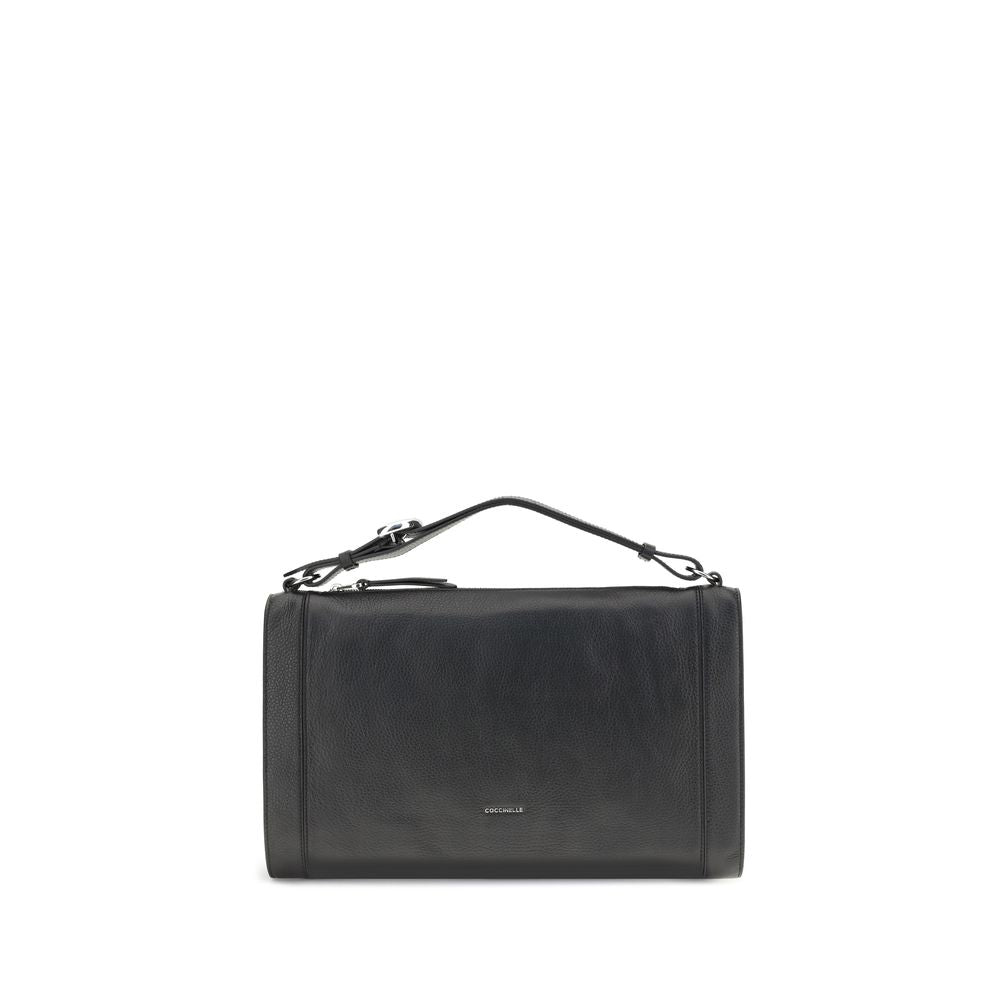 Coccinelle Black Calf Leather Bos Taurus Handbag