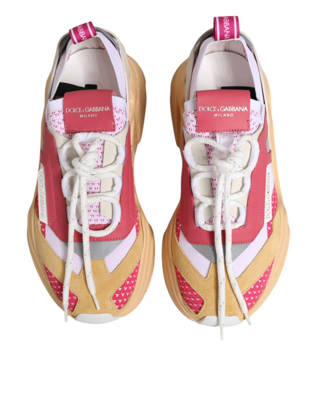 Dolce & Gabbana Multicolor Leather Daymaster Low Top Sneakers Shoes
