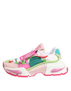 Dolce & Gabbana Multicolor Leather Airmaster Low Top Sneaker Shoes