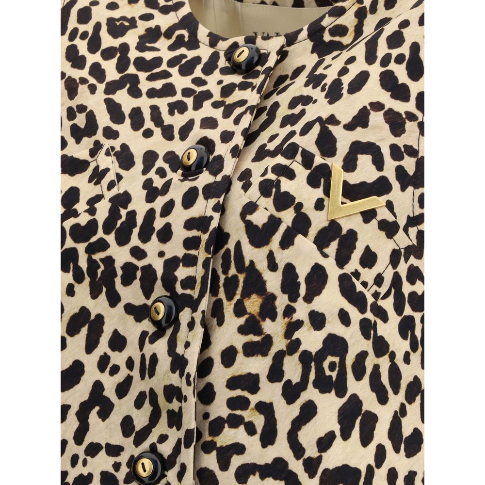 Valentino Multicolor Fleece Wool Casual Dress